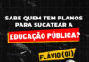 Com Flávio Bolsonaro a educação pública está sob ameaça!